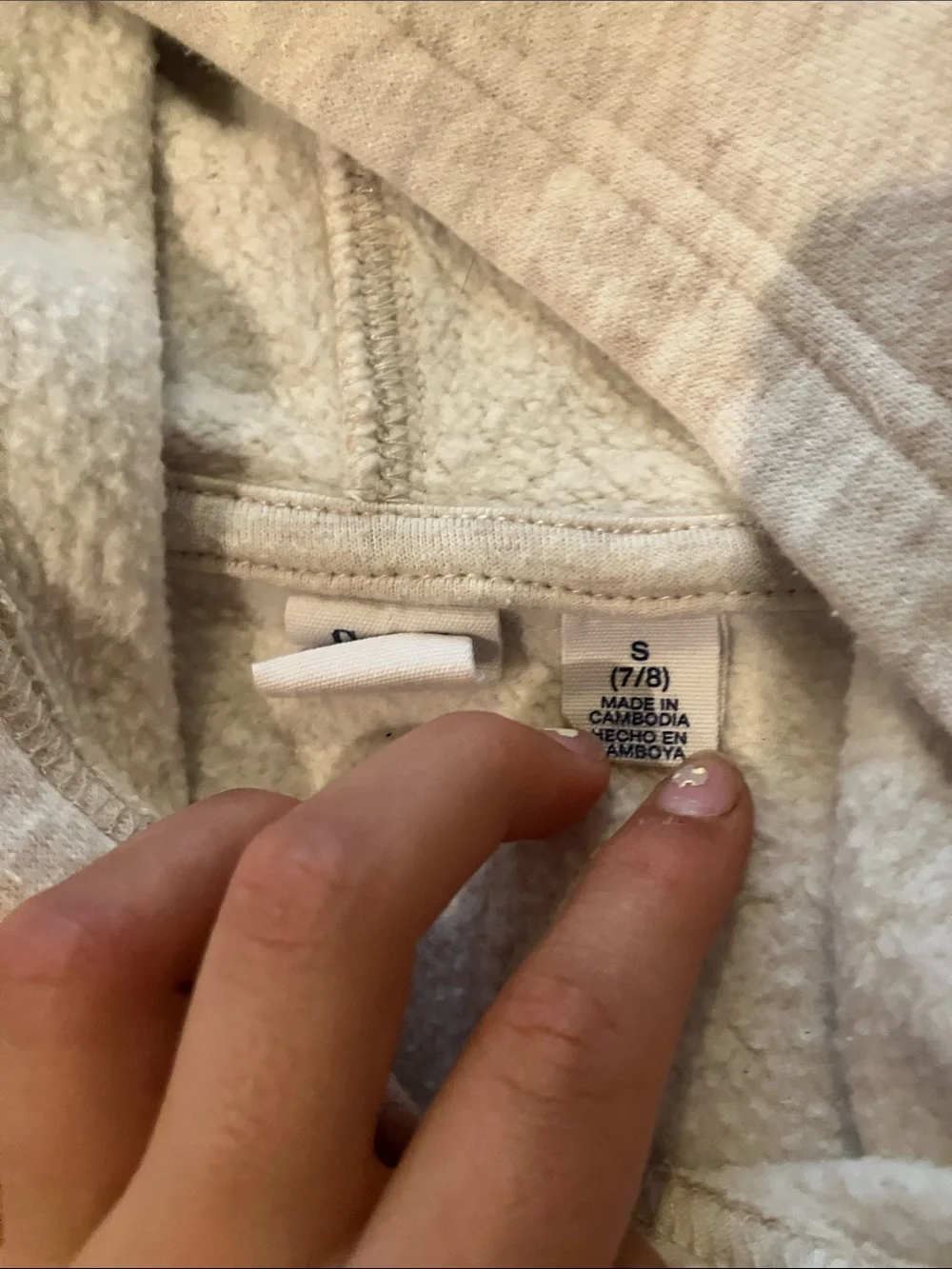 GAP Light Gray Hooded Sweatshirt with Embroidered Logo